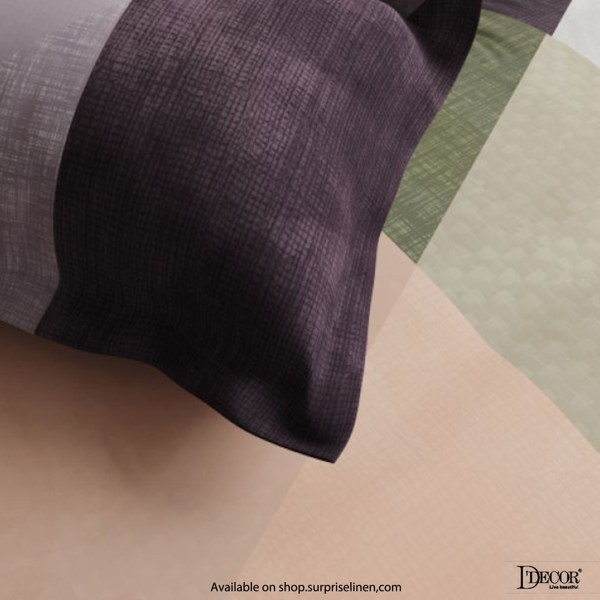 D'Decor- Premier Collection 100% Cotton Grainbold King Size Bed Sheet Set