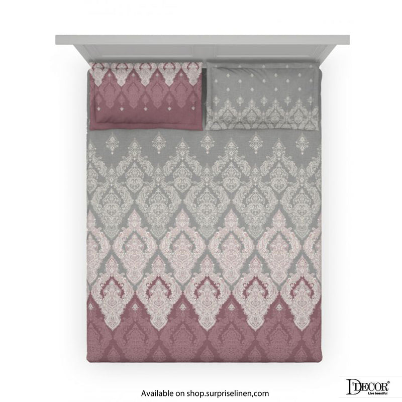 D'Decor - Souvenir Collection 100% Cotton 3 Pcs Bedsheet Set (Bridal Blush)
