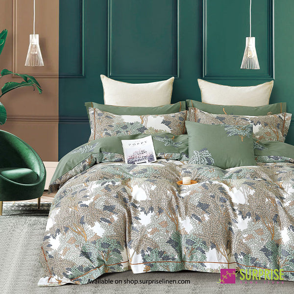 Luxury Essentials By Surprise Home - Decor Collection 400TC Organic Cotton 3 Pcs Super King Size Bedsheet (Light Taupe)