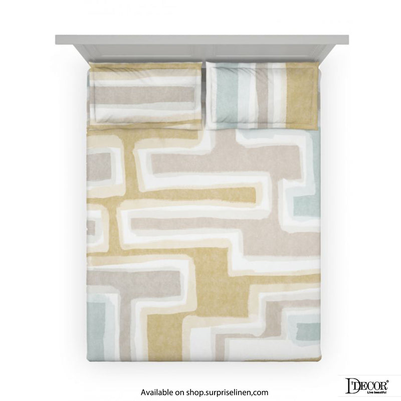 D'Decor - Souvenir Collection 100% Cotton 3 Pcs Bedsheet Set (Maze)