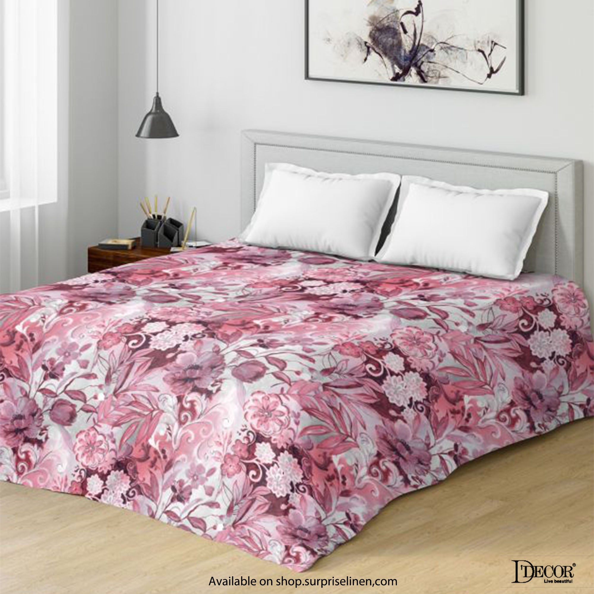 D'Decor - Evita Collection 100% Cotton Non Quilted 3 Pcs Bedcover Set (Jovia)