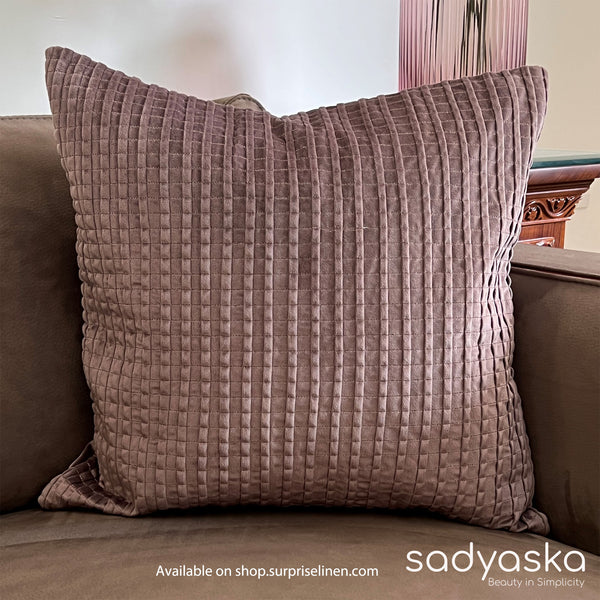 Sadyaska - Decorative Bello Velvet Cushion Cover (Lilac)