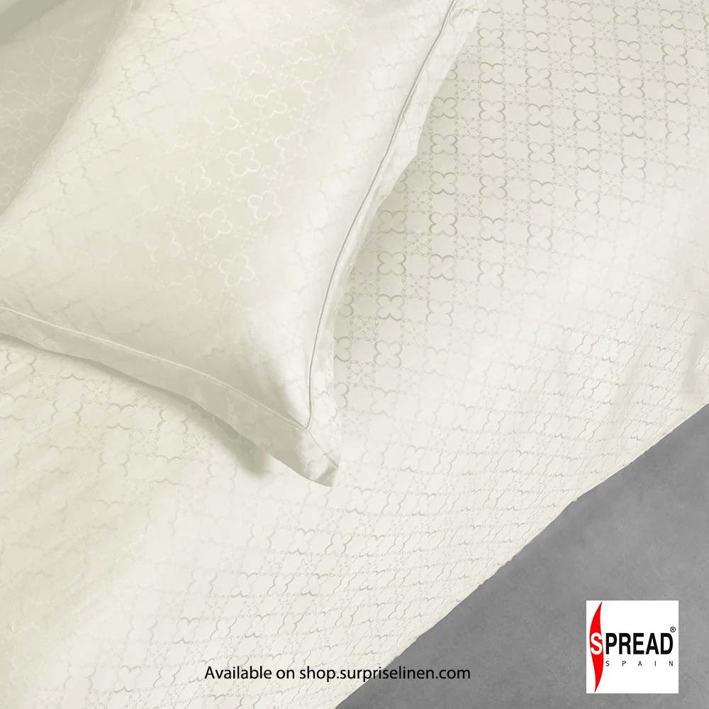 Spread Spain - Italian Jacquard Collection 750 Thread Count Bed Sheet Set (Ivory)