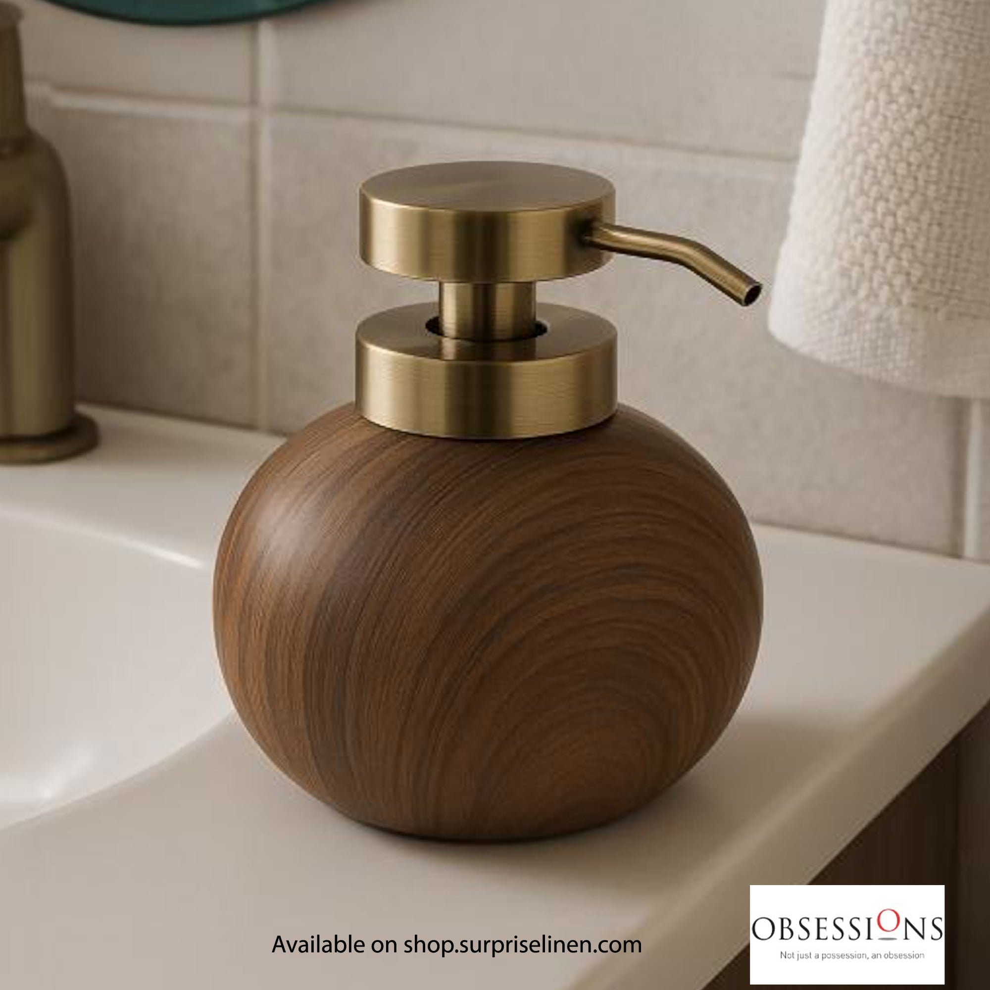 Obsessions - Caddy Collection Luxury Soap Dispenser (Dark Brown)
