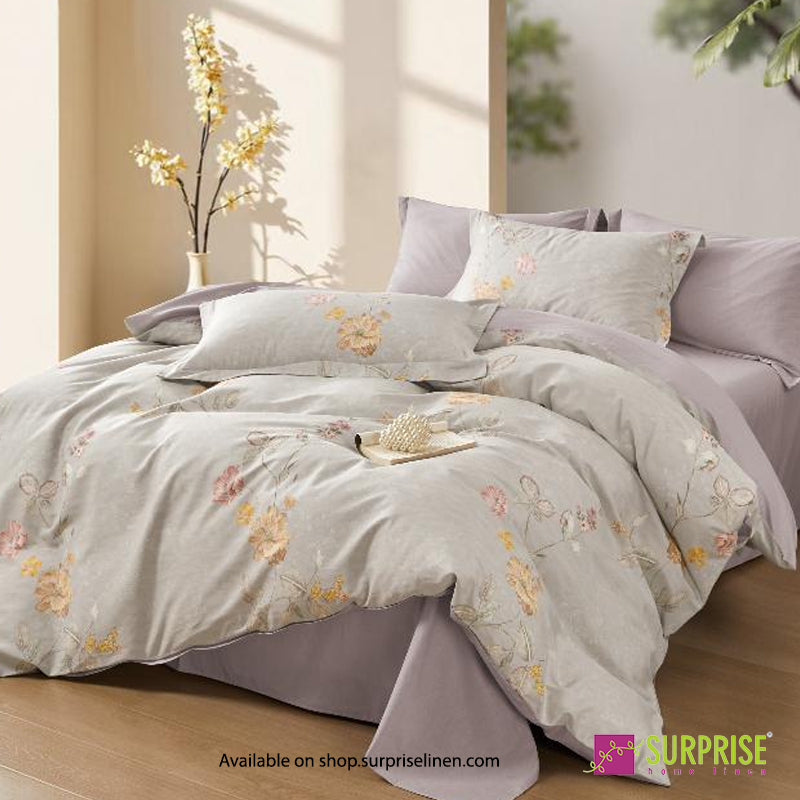 Surprise Home - Hues Cream Pastel Posy Bedsheet Set