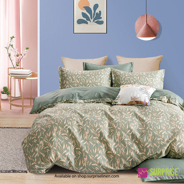 Gemine Collection by Surprise Home - Single Size 2 Pcs Bedsheet Set (Artichoke)