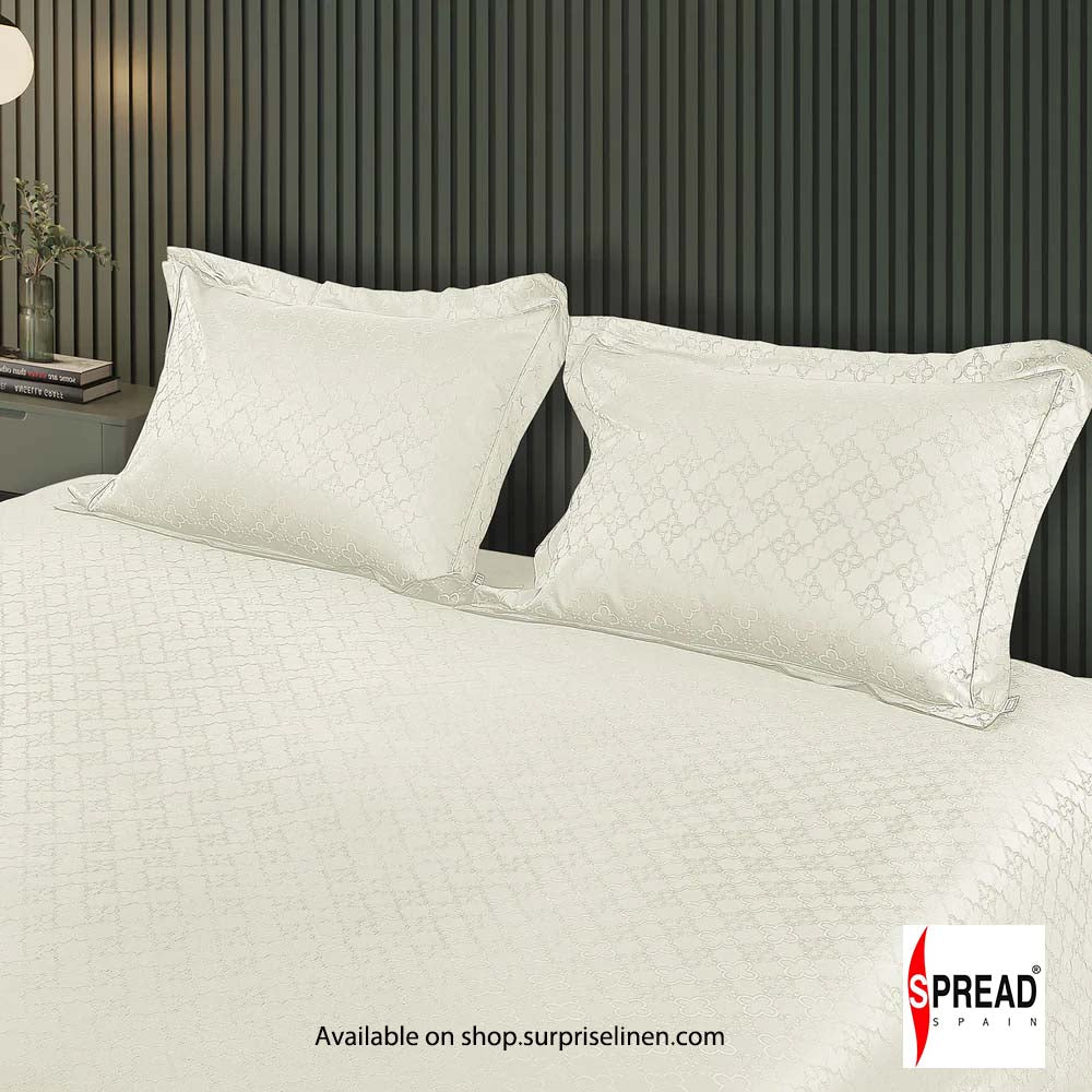 Spread Spain - Italian Jacquard Collection 750 Thread Count Bed Sheet Set (Ivory)