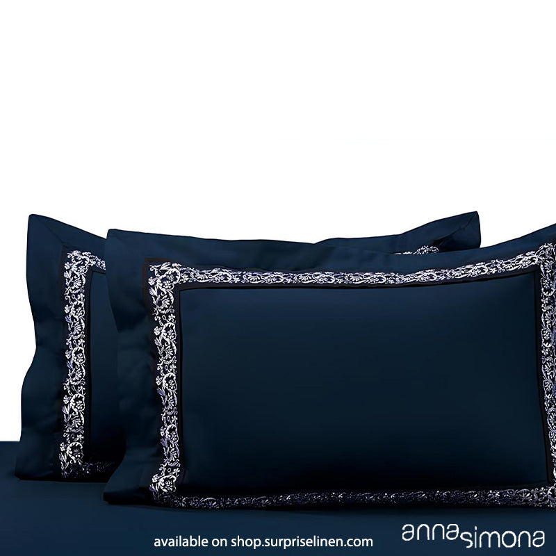 Anna Simona - Zoya Bedsheet Set (Navy Blue)