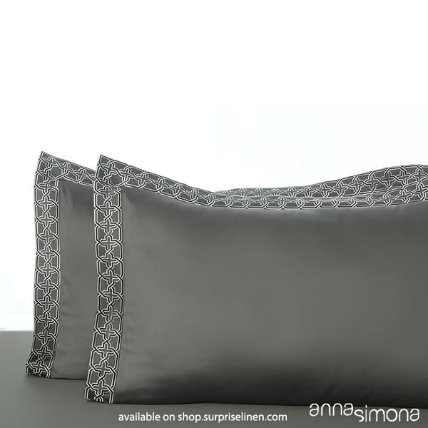 Anna Simona - Neptune Bedsheet Set (Charcoal Grey)