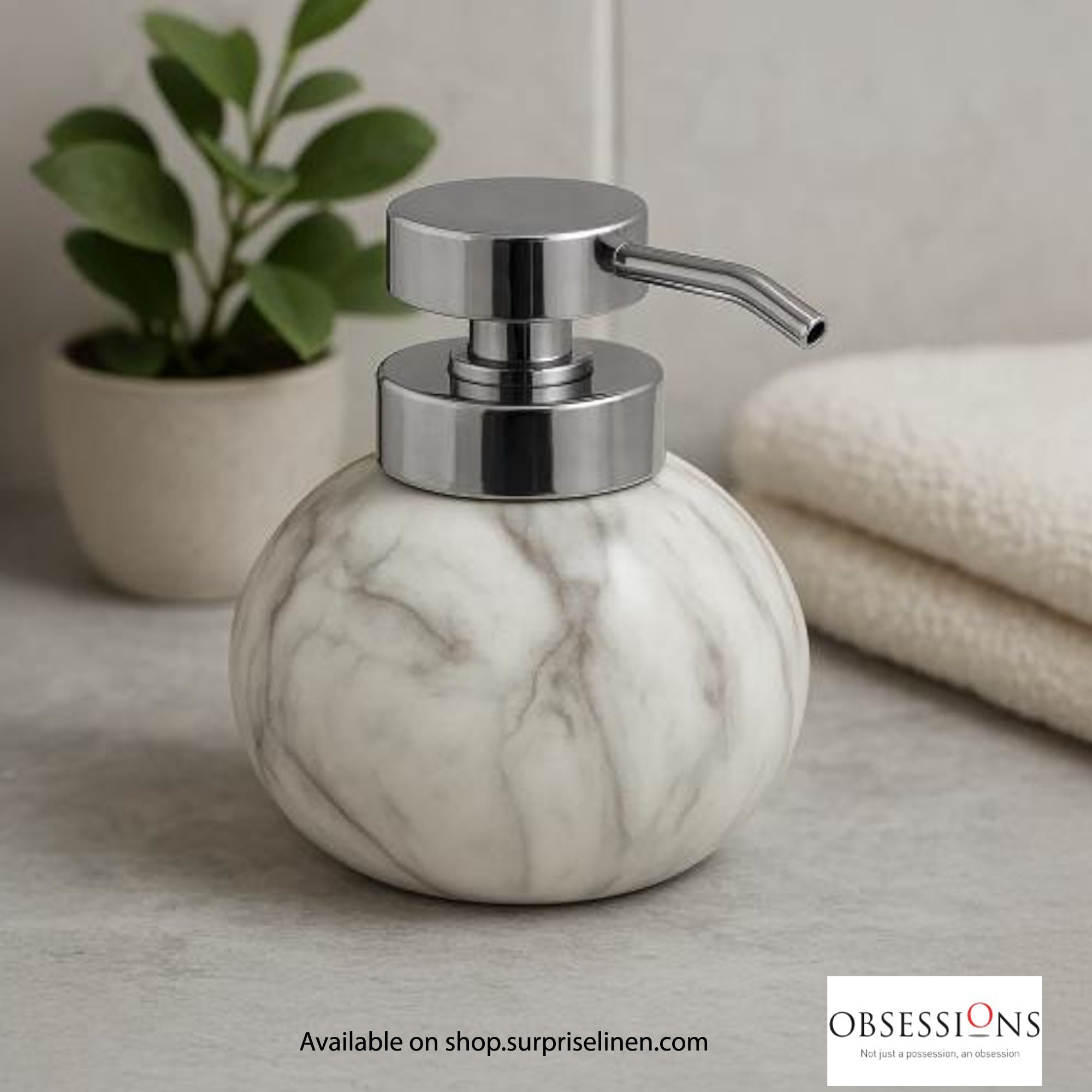 Obsessions - Caddy Collection Luxury Soap Dispenser (Marble)