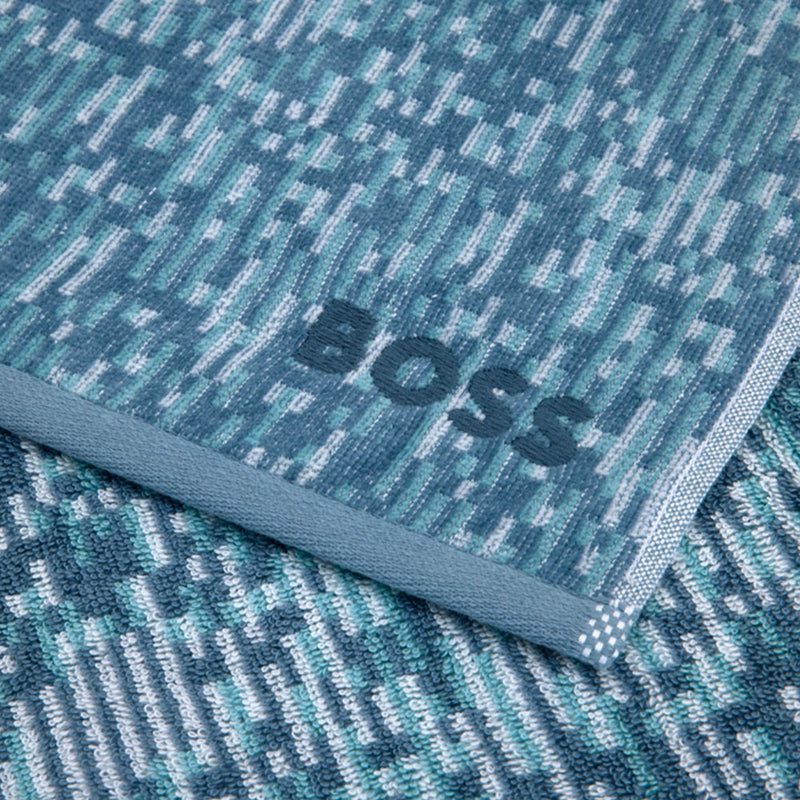 Hugo Boss - Melli 450 GSM 100% Organic Cotton with Satin Border (Blue)