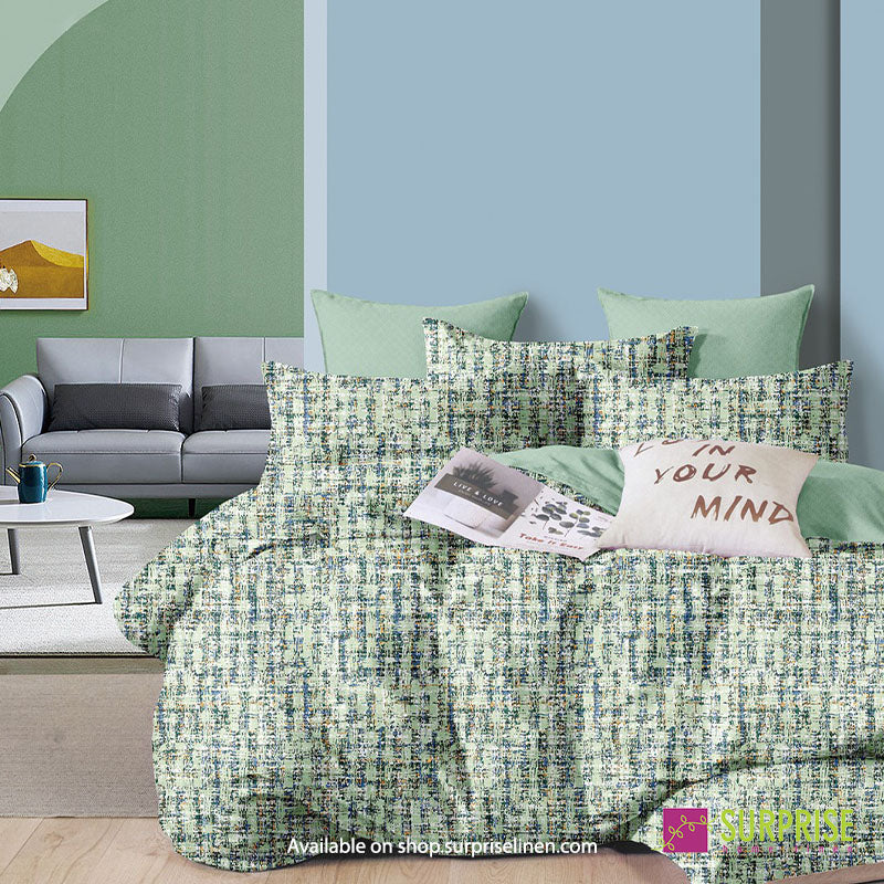 Luxury Essentials By Surprise Home Exclusive Calme Collection 3 Pcs Super King Size Bedsheet Set in 350 TC Premium Cotton (Light Green)