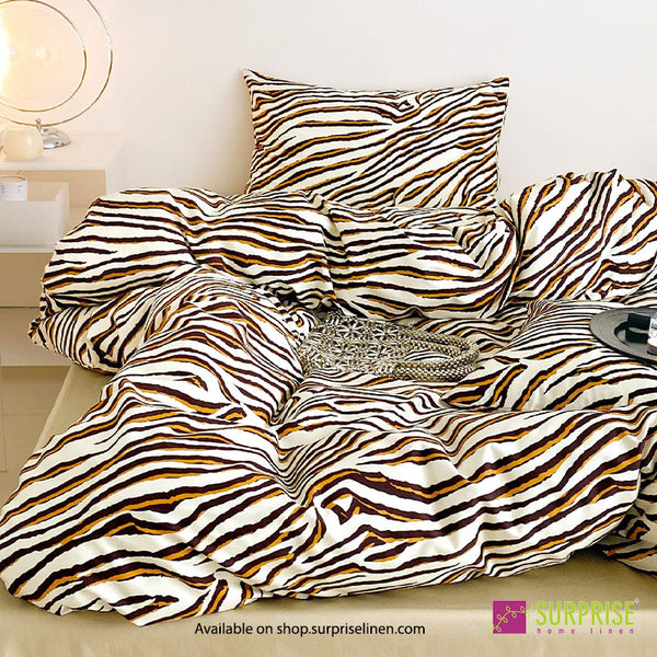 Luxury Edit by Surprise Home - Maison Collection 300TC Pure Cotton 3 Pcs Super King Size Bedsheet Set (Cream)