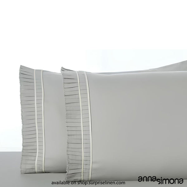 Anna Simona - Oxford Bedsheet Set (Silver)