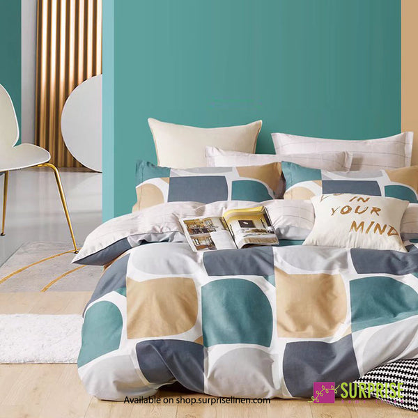 Gemine Collection by Surprise Home - Single Size 2 Pcs Bedsheet Set (Aegean)