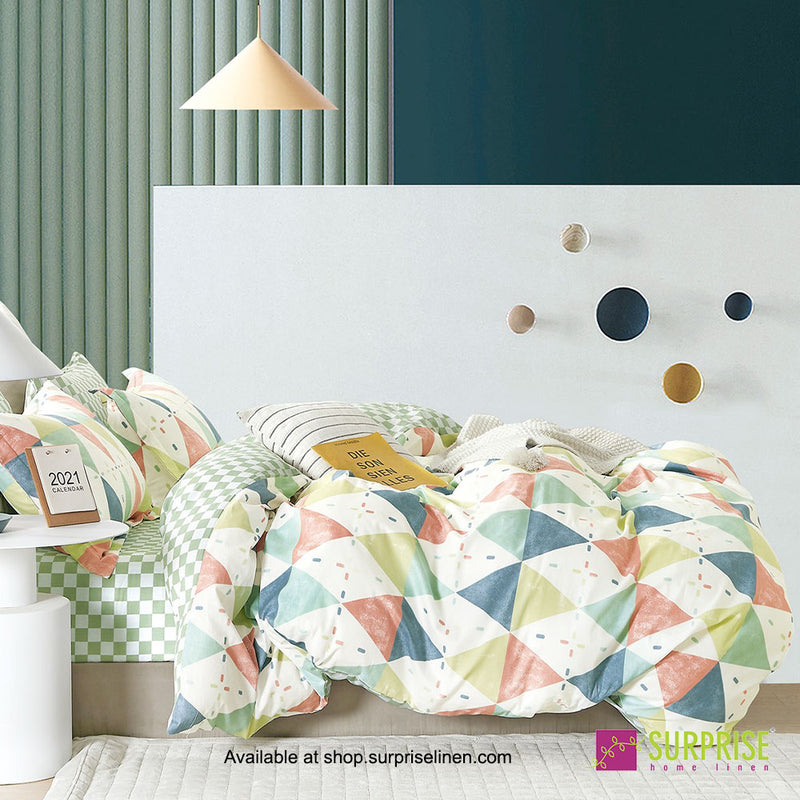 Bedeck Collection by Surprise Home - Queen Size 3 Pcs Bedsheet Set (Multicolor)