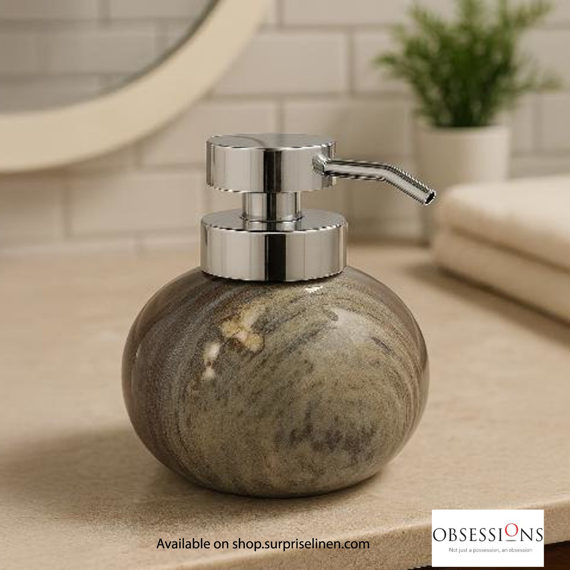 Obsessions - Caddy Collection Luxury Soap Dispenser (Wooden)