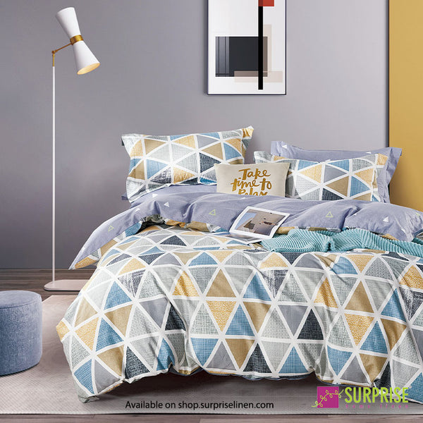 Gemine Collection by Surprise Home - Single Size 2 Pcs Bedsheet Set (Pastel)