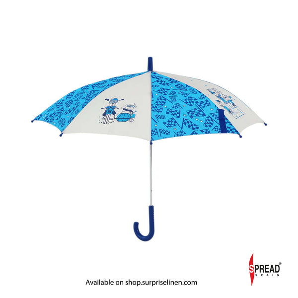 Spread Spain - Kids Long AC Umbrella (Blue)