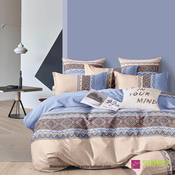 Luxury Essentials By Surprise Home Exclusive Calme Collection 3 Pcs Super King Size Bedsheet Set in 350 TC Premium Cotton (Beige)