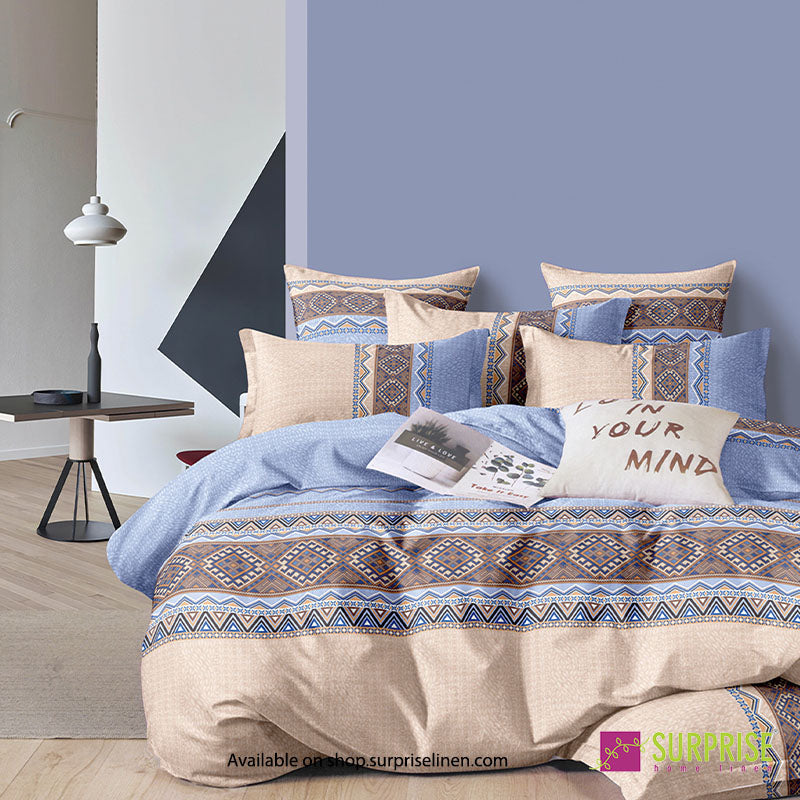Luxury Essentials By Surprise Home Exclusive Calme Collection 3 Pcs Super King Size Bedsheet Set in 350 TC Premium Cotton (Beige)