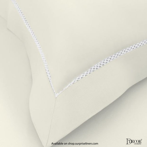 D'Decor- Urban Collection Grace White Bed Sheet Set