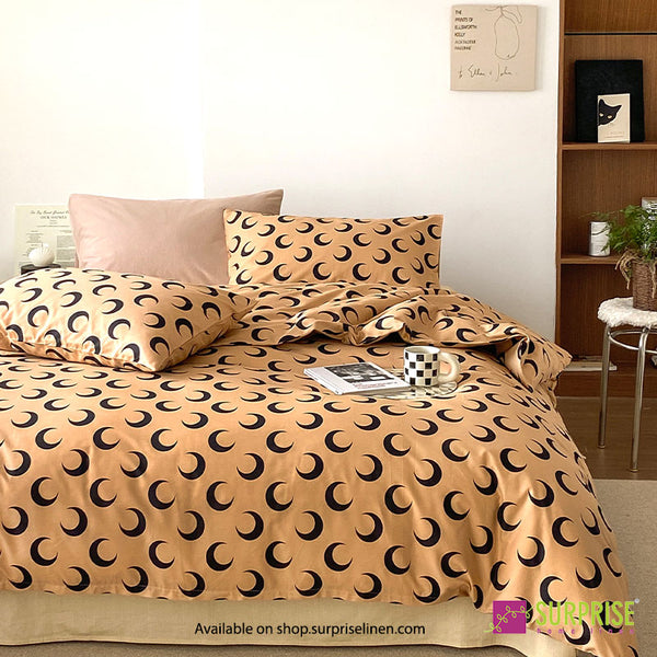 Luxury Edit by Surprise Home - Maison Collection 300TC Pure Cotton 3 Pcs Super King Size Bedsheet Set (Buff)