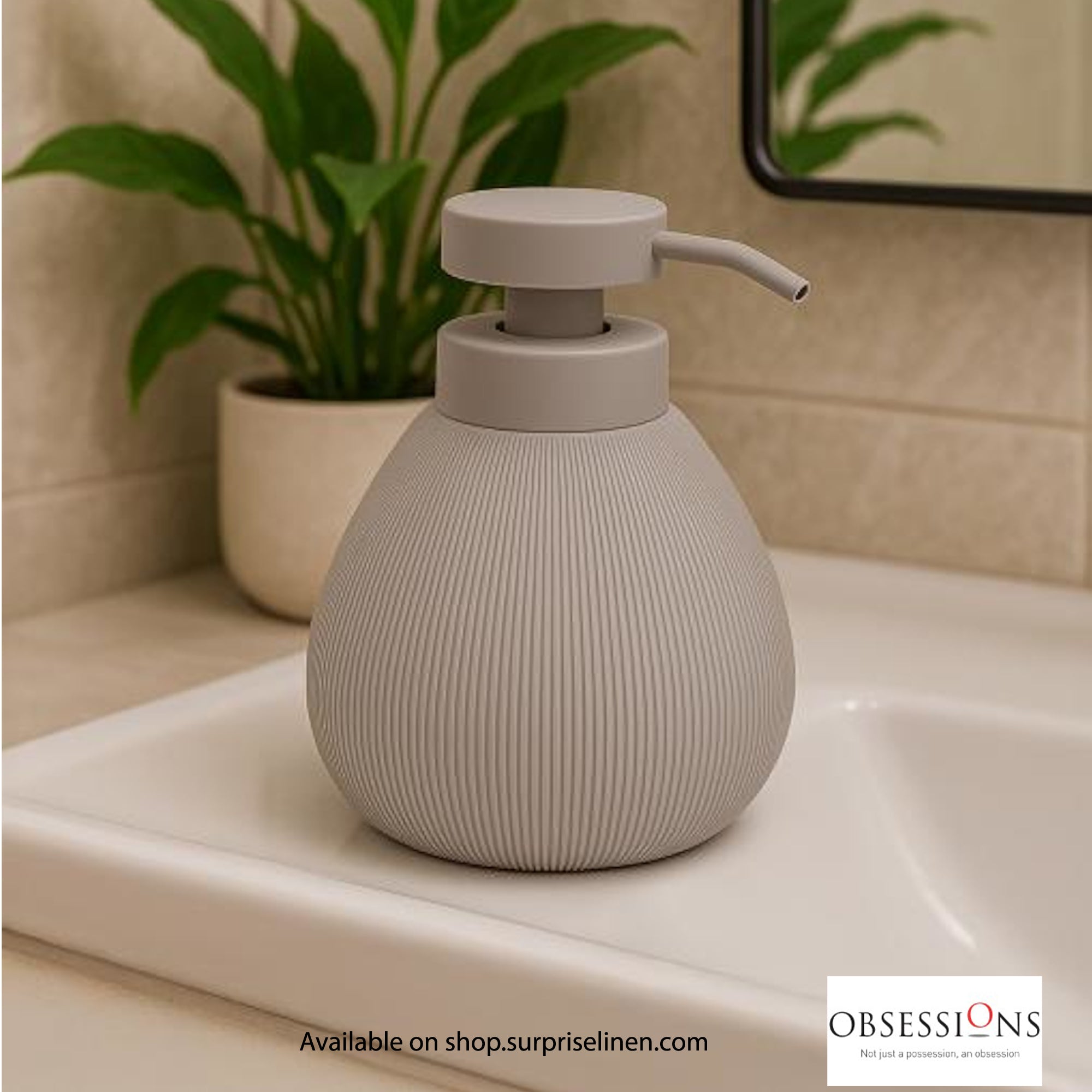 Obsessions - Caddy Collection Luxury Soap Dispenser (Grey)