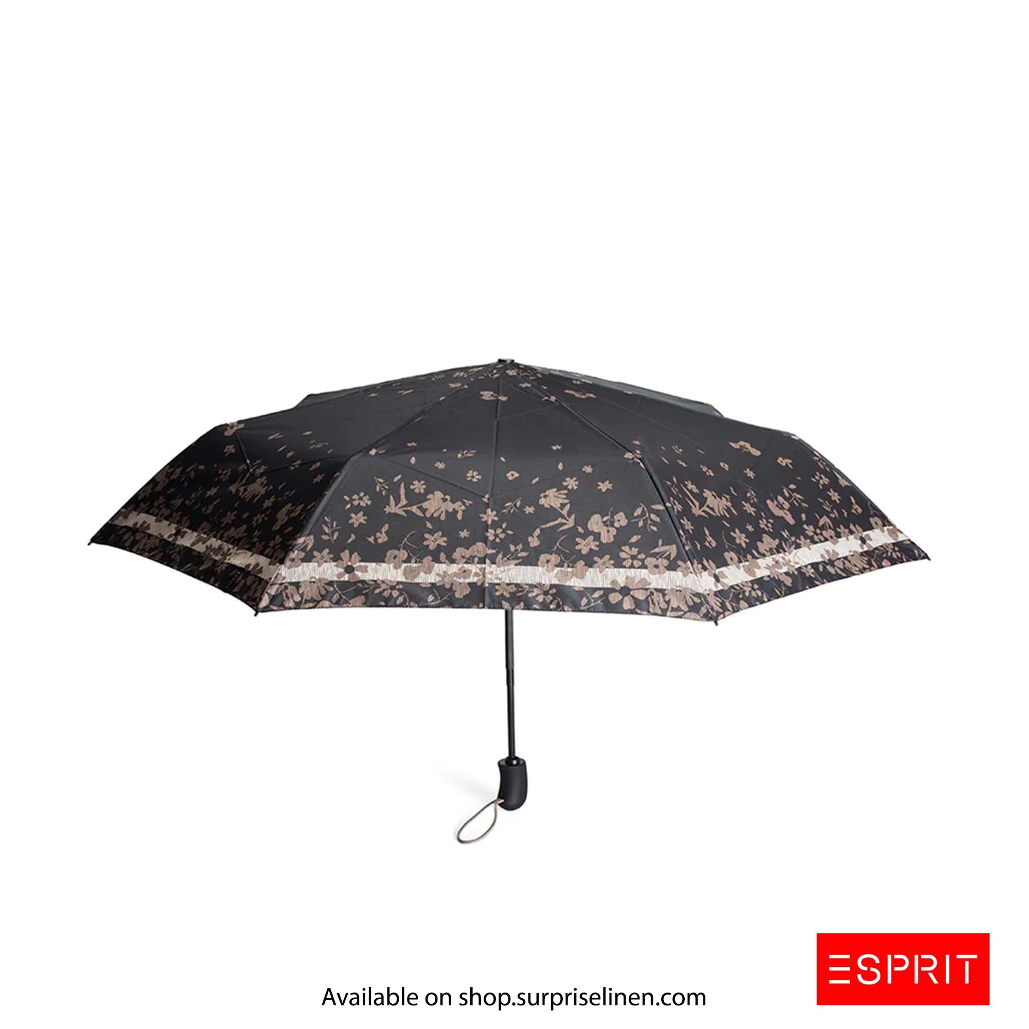 Esprit - Abstract Collection Easymatic Umbrella (Black Flower)