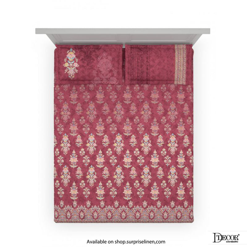 D'Decor - Ranibagh Collection 100% Cotton 3 Pcs Bedsheet Set (Eva)
