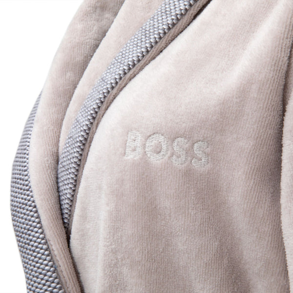 Hugo Boss - Lord 380 GSM 100% Cotton Velvet Bathrobe (Greige)