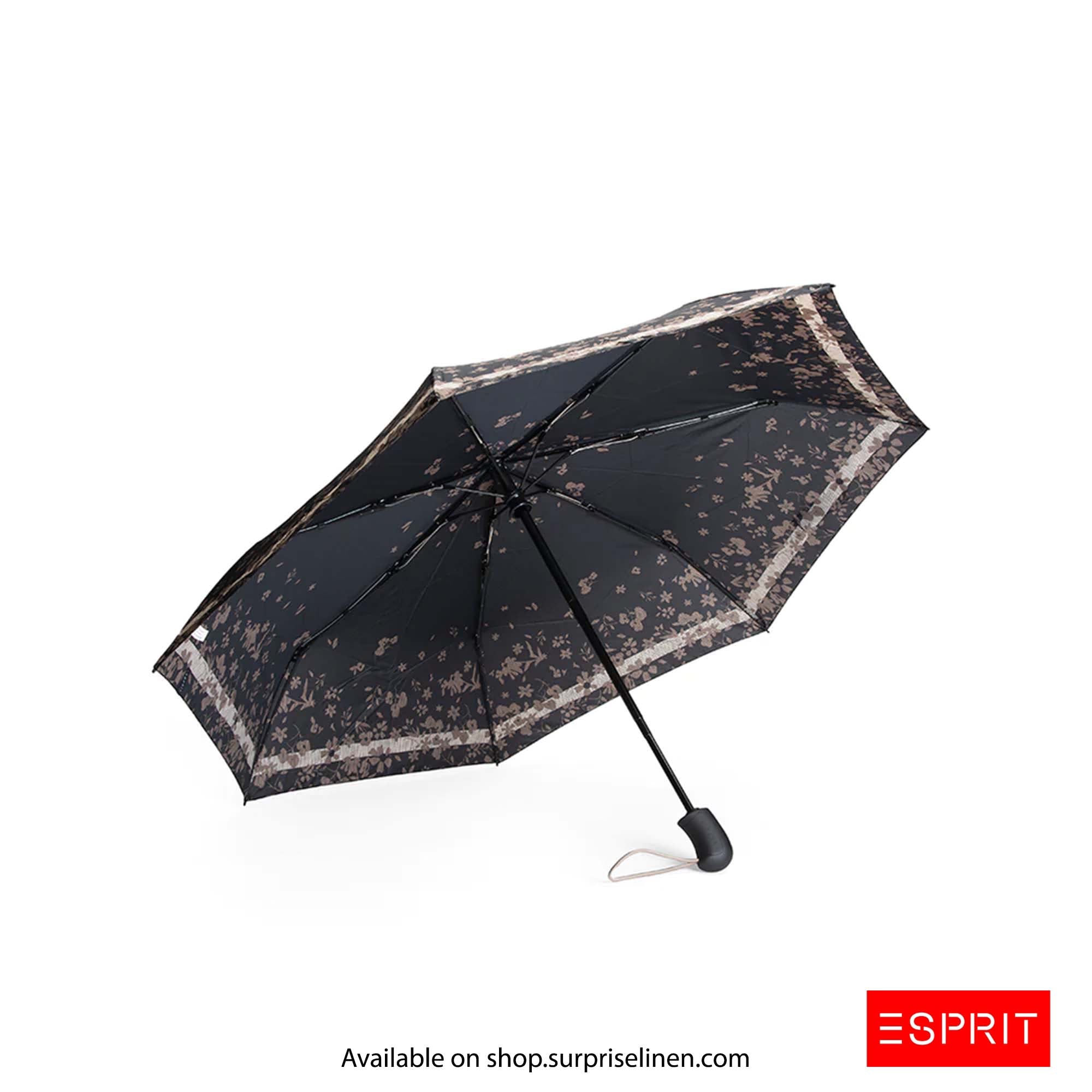 Esprit - Abstract Collection Easymatic Umbrella (Black Flower)