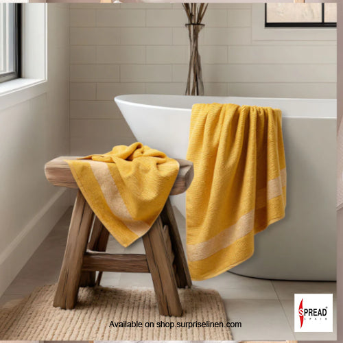 Spread Spain - Lightweight Luxury with Superior Absorbency The Bamboo Bath Towel (Yellow)