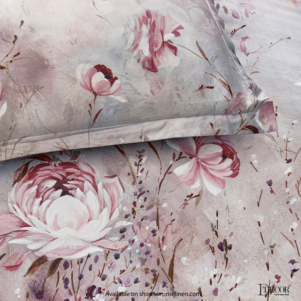 D'Decor- Fleur Collection Orchid Smoke Bed Sheet Set