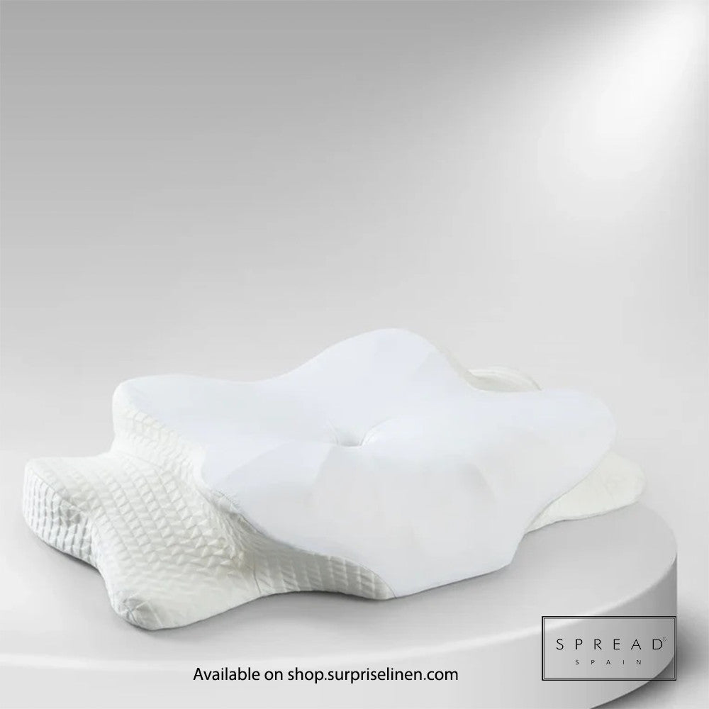 Spread Spain - Pressure Relief Butterfly Standard Size Memory Foam Pillow Certified by a Swiss Laboratory