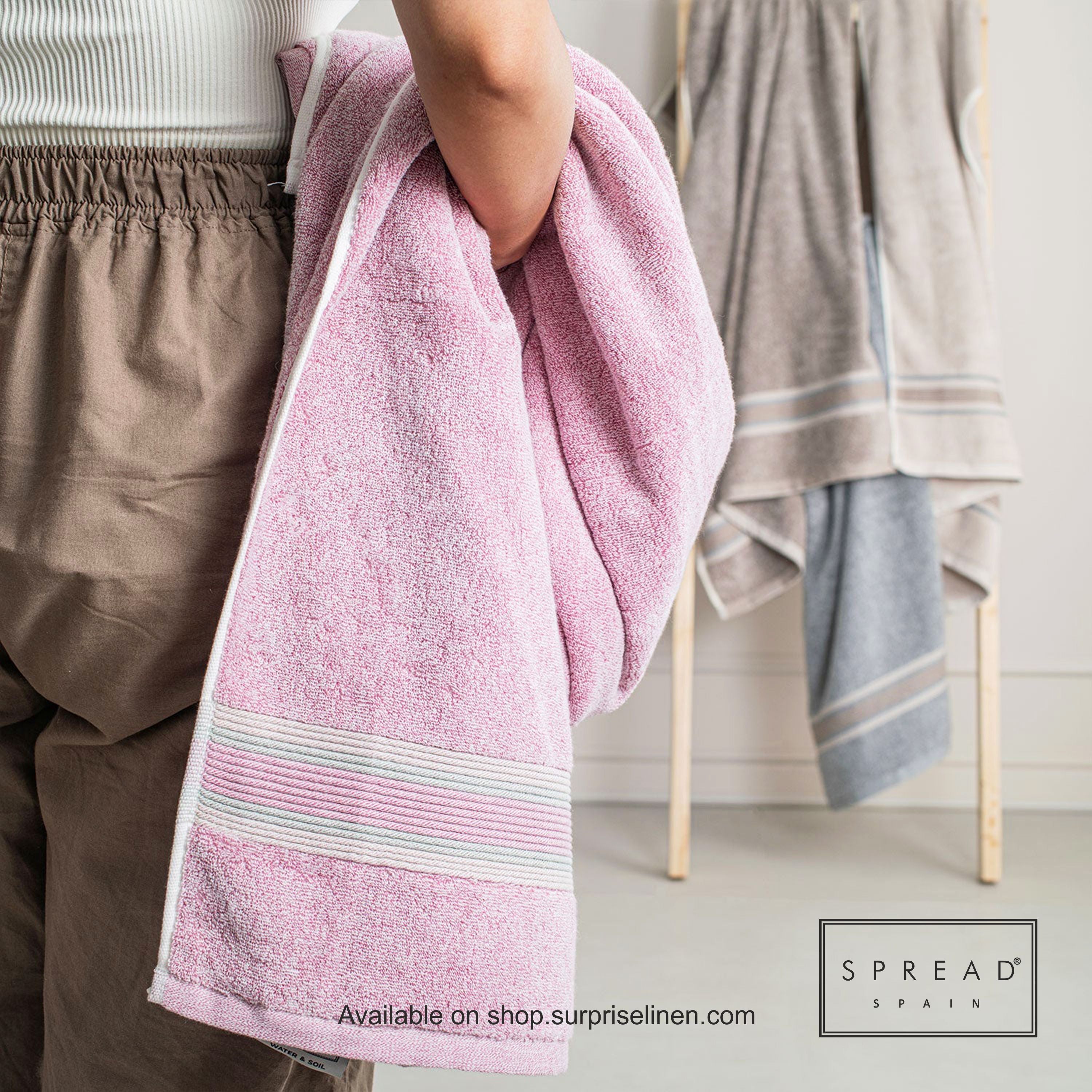 Spread Spain - Water & Soil Collection Bamboo Cotton Towel (Pink)