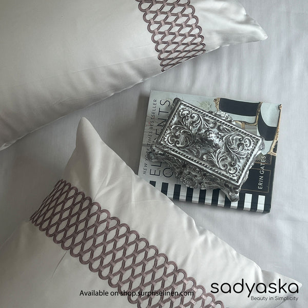 Sadyaska - Lisse Collection Cotton Rich 3 Pcs Bedsheet Set (Ivory)