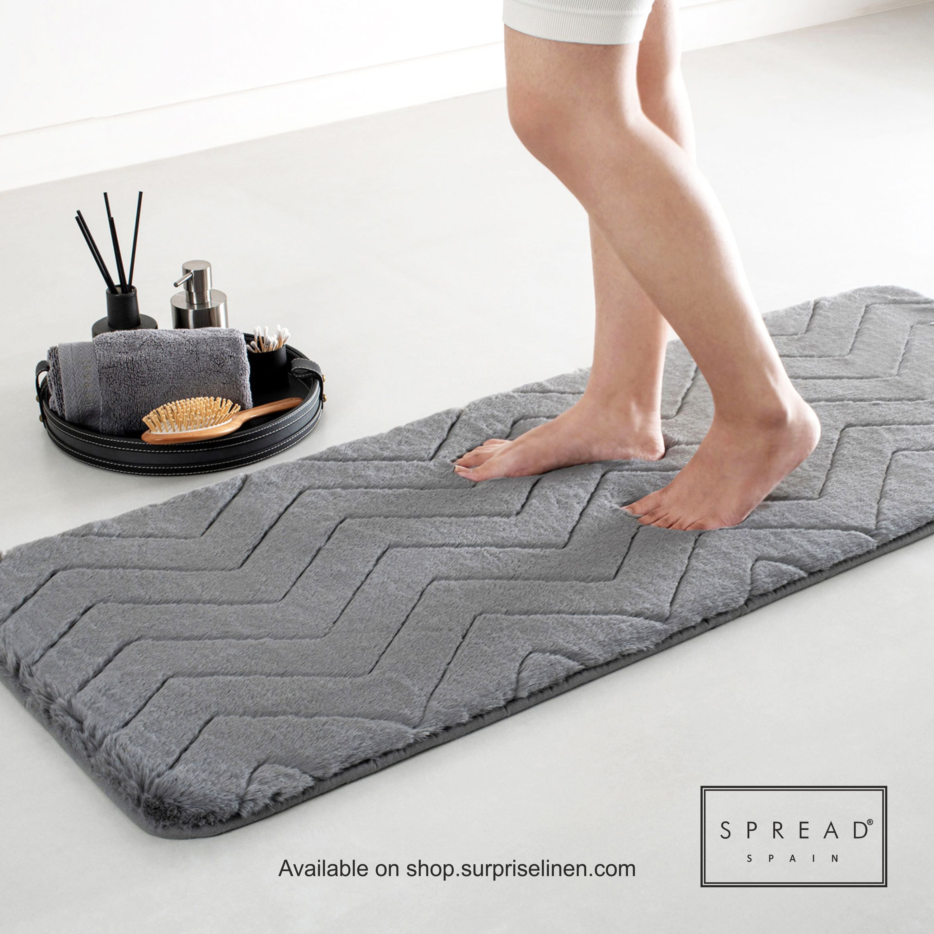 Spread Spain - Igloo Collection Zig Zag Heavenly Floormats (Grey)