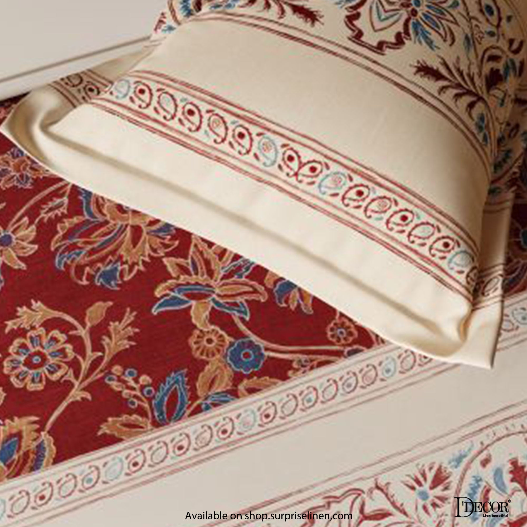 D'Decor - Ethnic Window 3 Pcs Bedsheet Set (Enchanteur)