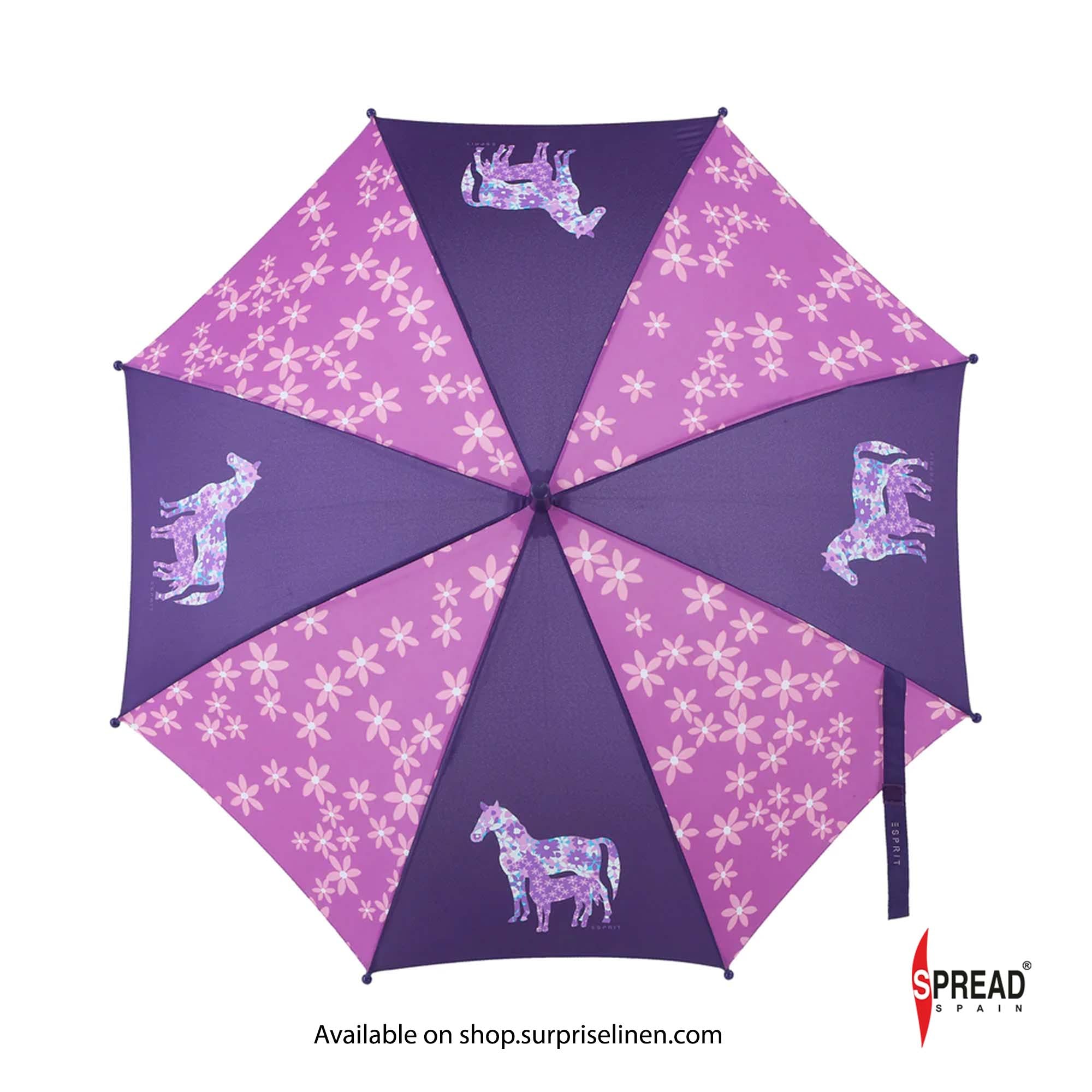 Spread Spain - Kids Long AC Umbrella (Purple)