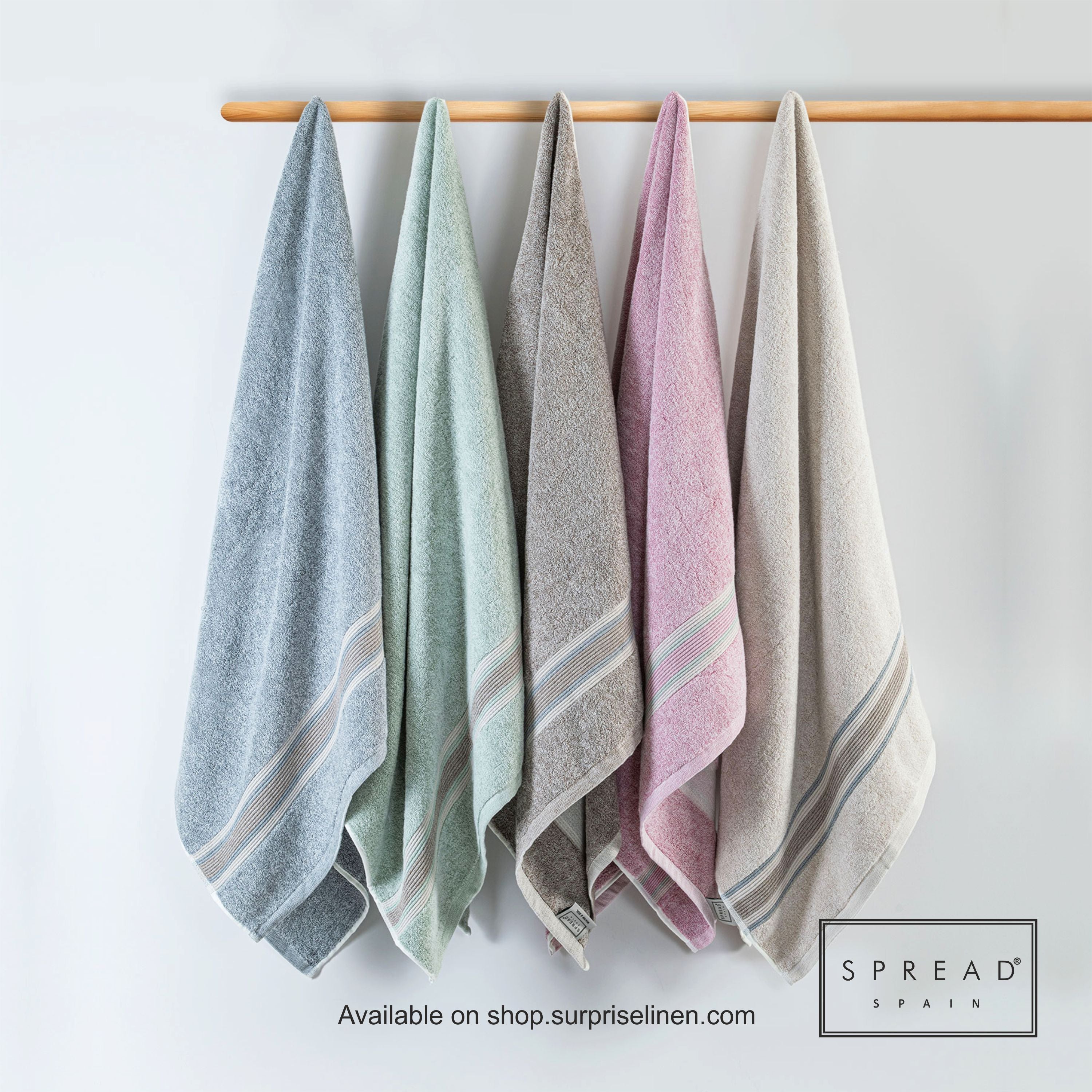 Spread Spain - Water & Soil Collection Bamboo Cotton Towel (Denim)