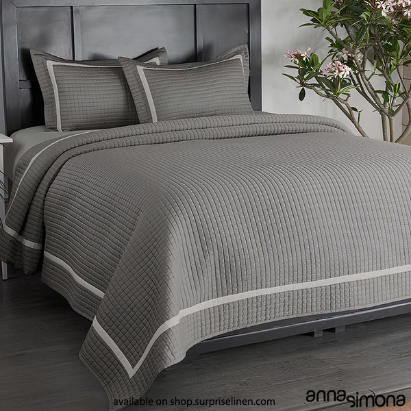 Anna Simona - Leopold Bed Cover Set (Steel Grey)