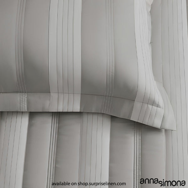 Anna Simona - Agate  Bed Cover Set (Silver White)