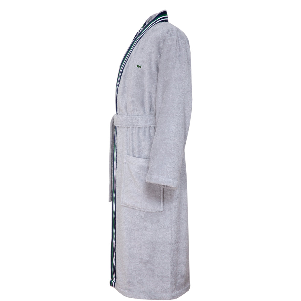 Lacoste - Club Bathrobes / Kimonos in 400 GSM 100% Organic Cotton (Gris)