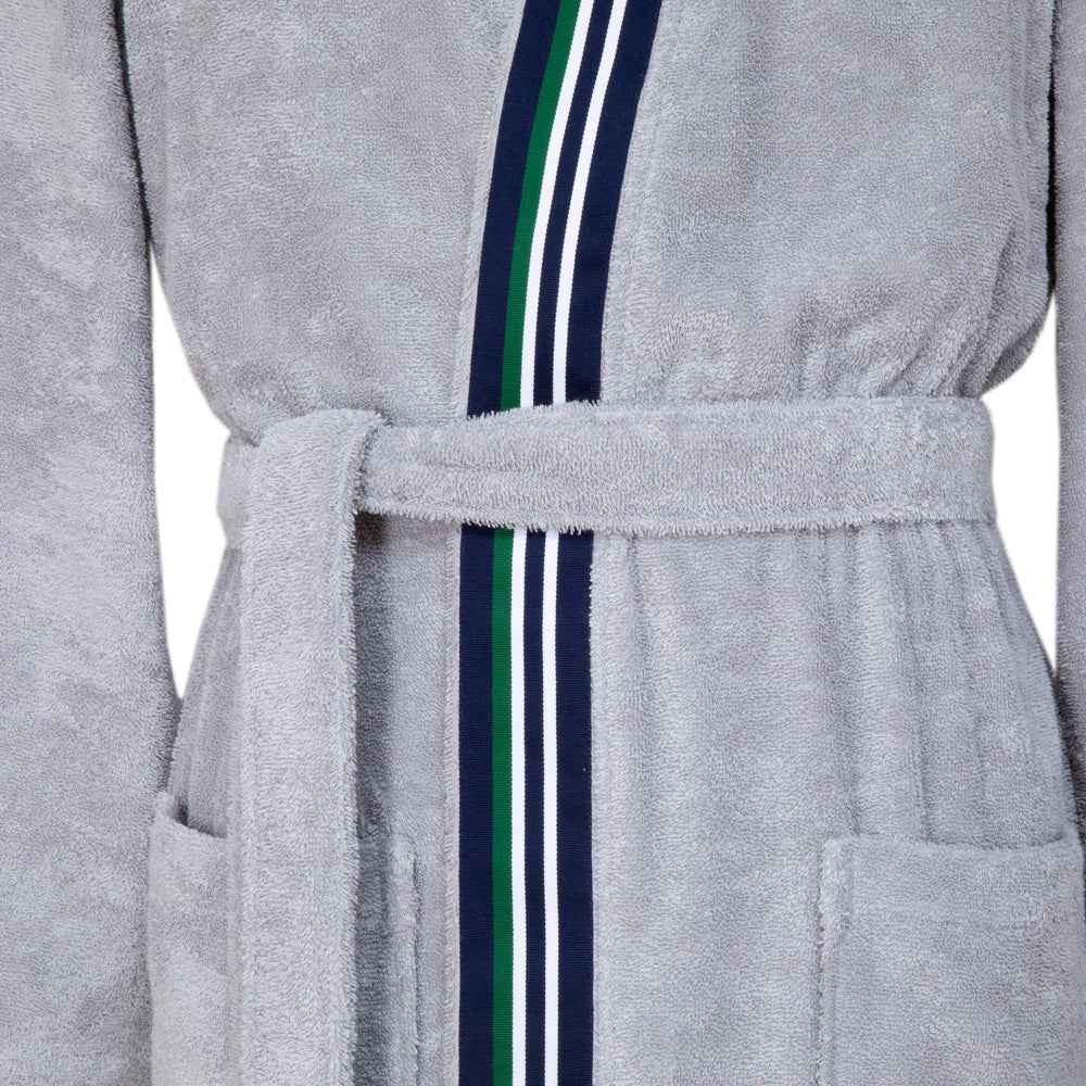 Lacoste - Club Bathrobes / Kimonos in 400 GSM 100% Organic Cotton (Gris)