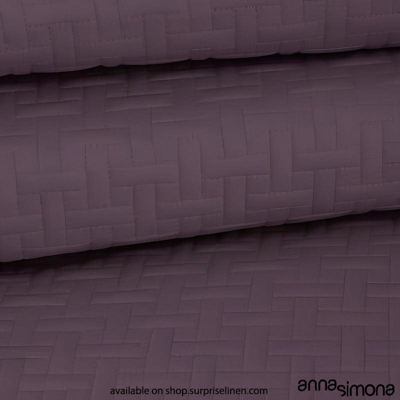 Anna Simona - Brick Bed Cover Set (Light Wine)