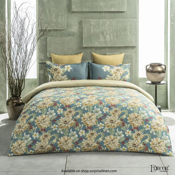 D'Decor- Elemental Collection Nile Blue Bed Sheet Set