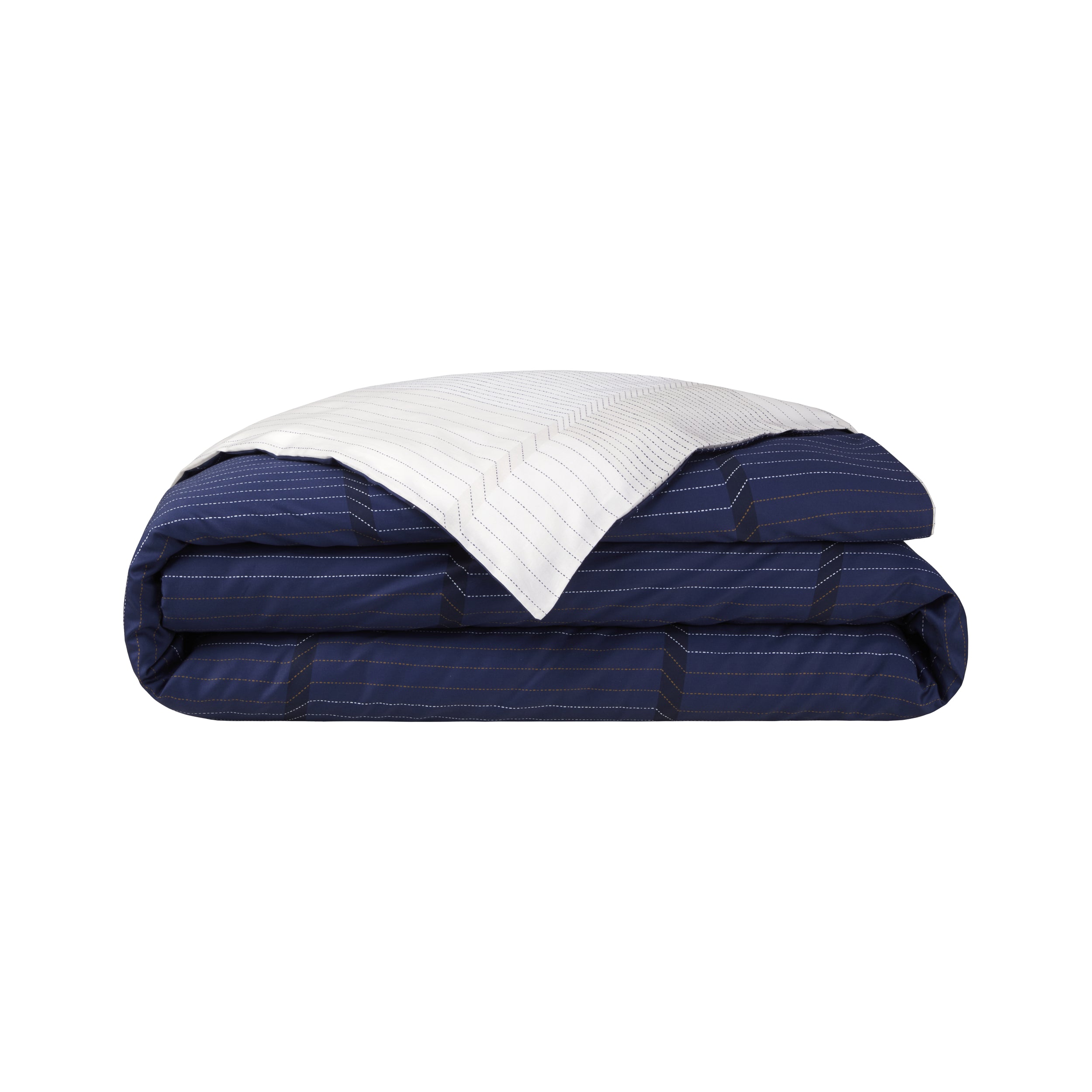 Hugo Boss - Tennis Stripes 300 TC Cotton Sateen Duvet Cover (Navy)