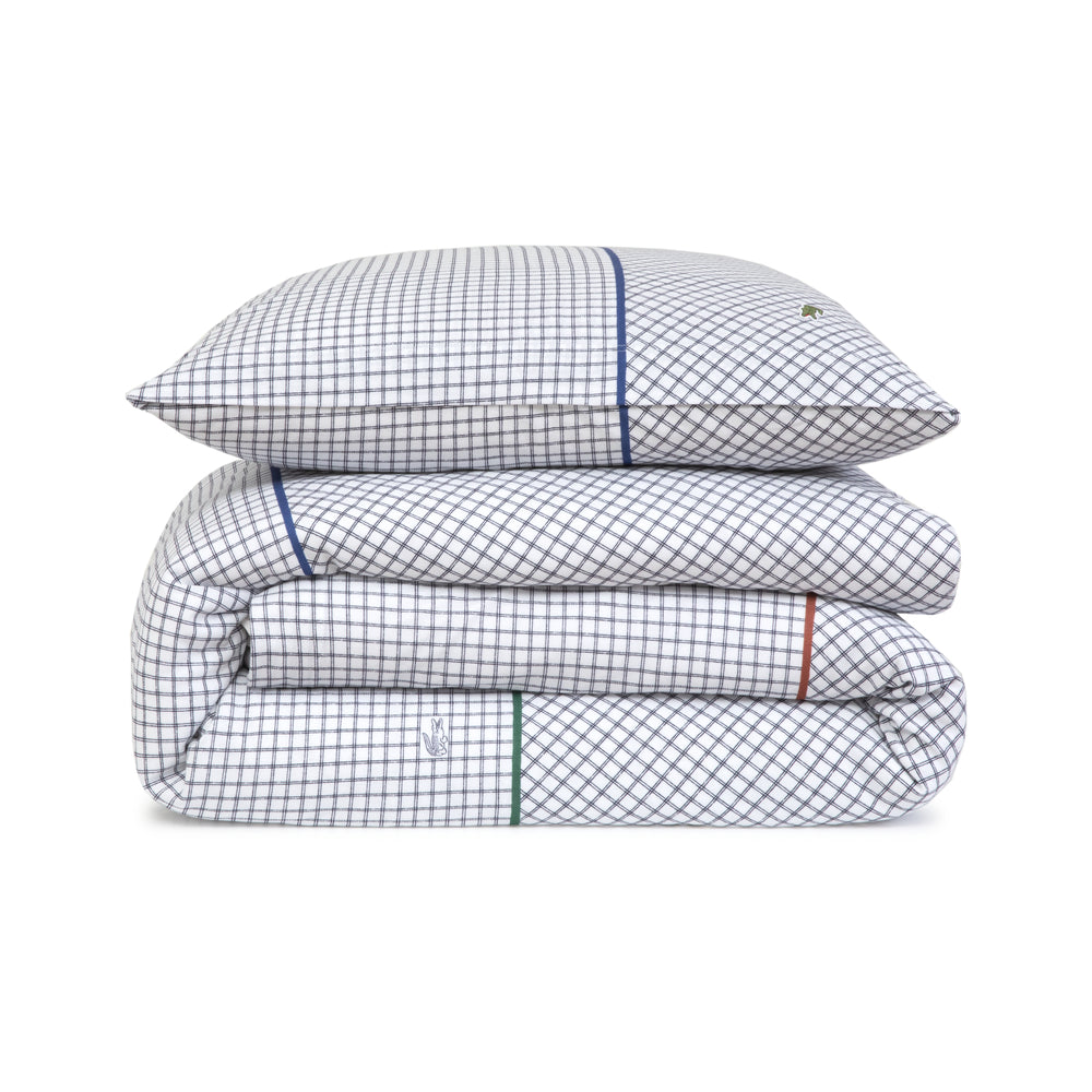 Lacoste - L Smash 150 GSM 100% Organic Cotton Duvet Cover Set