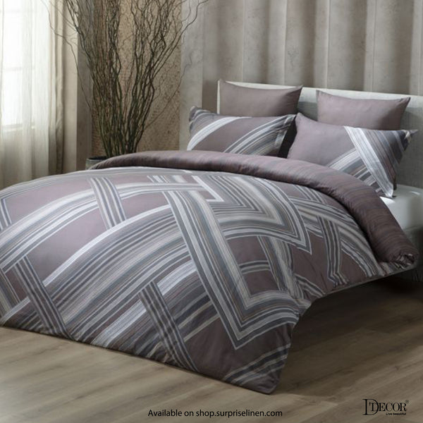 D'Decor- Cherish Collection Cocoa Brown Bed Sheet Set